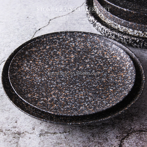 Plato de <span class=keywords><strong>Sushi</strong></span> de Cerámica Mate con Salsa, Plato Rectangular de Cerámica de Grado Alimenticio, de Lujo, con Base de Piedra de Mármol, Embalaje Seguro al por Mayor - Product Image 4
