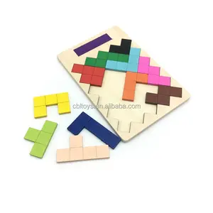 लकड़ी tangram ब्लॉक पहेली खेल के लिए वयस्क
