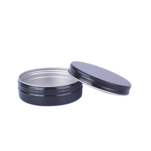 Wholesale decorative empty mini rounnd with lid aluminum packaging cosmetic <strong>chocolate</strong> cookie tea black metal candle <strong>tins</strong> - Product Image 4