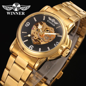 <span class=keywords><strong>Orologi</strong></span> Scheletrati Sportivi da <span class=keywords><strong>Donna</strong></span> di Lusso con Logo Personalizzato T-Winner, Produzione Cinese, Orologio Meccanico Automatico OEM in Oro per Donne - Product Image 3