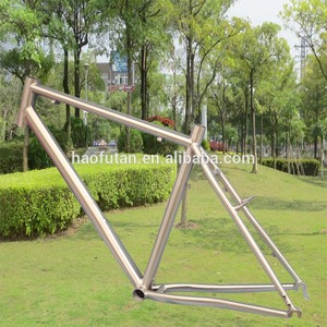 Newest model 700C <span class=keywords><strong>cyclo</strong></span> <span class=keywords><strong>cross</strong></span> titanium frame with V brake rack mount fender mount - Product Image 1