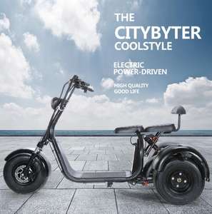 Scooter Eléctrico Halley para Adultos, 60V 12AH 20AH 1000w 1500w 2000w, Triciclo <span class=keywords><strong>Citycoco</strong></span> con Batería de Litio de 1500mAh - Product Image 3