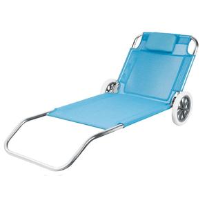 في الهواء الطلق طوي الشمس المتسكع سرير الشاطئ مع عجلات - Product Image 2