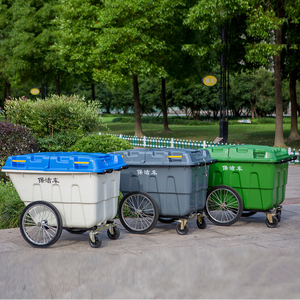 <span class=keywords><strong>Calle</strong></span> al aire libre 400L botes de basura de plástico precio - Product Image 4