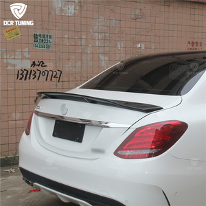 Becquet arrière en Fiber de carbone flambant neuf, aileron de coffre arrière adapté à la Mercedes Benz W205 C63 AMG S C180 C200 C250 C260, Sedan 4 portes 2015 + - Product Image 6