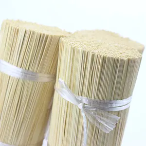 Sec droite 8 pouces bâtons de bambou d'encens pour agarbatti