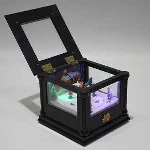 Caja Musical Navideña Animada <span class=keywords><strong>con</strong></span> <span class=keywords><strong>Movimiento</strong></span>, Escena de Pueblo Navideño, Bola de Nieve <span class=keywords><strong>con</strong></span> Luces LED - Product Image 3