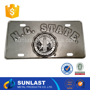 Sunlast nc STATE cool design personnalisé votre logo ébauches de plaques d'immatriculation pour souvenirs d'affaires OEM589 - Product Image 1