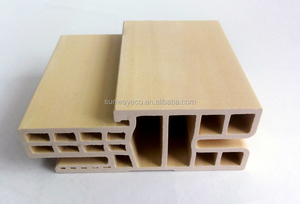 Chính <span class=keywords><strong>Doorframe</strong></span> Gỗ Nhựa Thiết Kế Cửa Gỗ Pvc Hồ Sơ Mô Hình - Product Image 5
