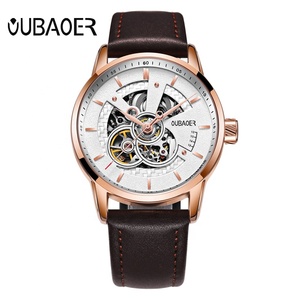 <span class=keywords><strong>Orologi</strong></span> da <span class=keywords><strong>uomo</strong></span> OUBAOER orologio meccanico automatico in pelle orologio casual business watch - Product Image 2