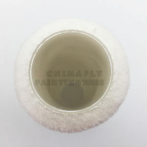 Ctperc008 Groothandel 9 "Pluisvrije Hoge Dichtheid Witte Kleur Gebreide Polyester Epoxy Verf Roller Cover En Verf Roller - Product Image 4