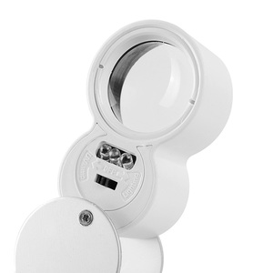 Licht Led Pocket Vergrootglas 40x Juweliers Loupe Glas Apparatuur Aangepast Violet Hoge Kwaliteit 1 Logo Wit Oem Vouw 6 Maanden 33G - Product Image 6