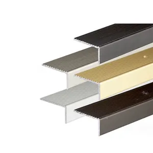 5 embouts en Aluminium pour le nez des escaliers, couleurs mates multiples, en forme de L, Protection des bords des escaliers