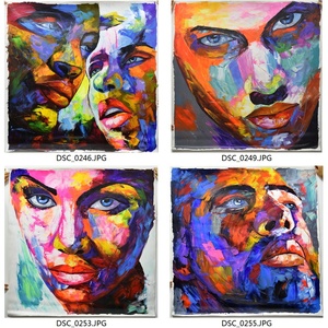 Photo personnalisée <span class=keywords><strong>Art</strong></span> fait à la main moderne Portrait acrylique couteau huile <span class=keywords><strong>visage</strong></span> peinture - Product Image 3