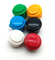 Machine d'arcade 30MM 24MM Bouton poussoir usine directe vente en gros 0 retard interrupteur arcade joystick jeu bouton poussoir pour accessoire de jeu
