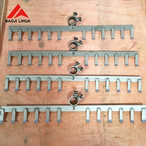 물 처리를 위한 주문을 받아서 만들어진 죔쇠 gr1 티타늄 양극 처리 선반 - Product Image 5