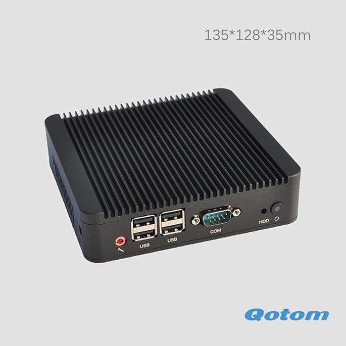 Intel client léger sans ventilateur Mini PC ultra petit PC qotom-q100n, Peut fonctionner comme un ordinateur autonome