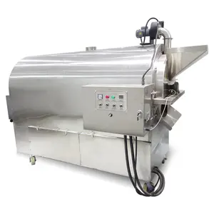 2019 Dongyi LQ-200 промышленный газ, автоматическая машина для переработки орехов кешью/машина для обжарки арахиса