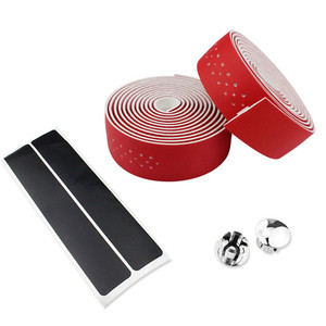 Youme เทปพันแฮนด์จักรยานหนังเทียม<span class=keywords><strong>2</strong></span>ชิ้น, เทปพันแฮนด์จักรยานเสือหมอบพร้อมปลั๊ก<span class=keywords><strong>2</strong></span>บาร์ทำจากพลาสติกทนทาน - Product Image 4