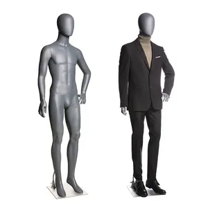 Fiberglass Men Mannequin John-3 Fiberglass Full Body Standing Men Mannequin Male