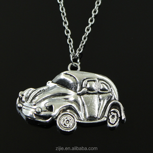 Aleación Collar de plata coche VW bug escarabajo Herbie colgante collar joyería de moda - Product Image 1