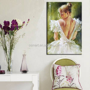 <span class=keywords><strong>Belle</strong></span> Filles <span class=keywords><strong>Nues</strong></span> Toile Peinture À L'huile À La Main Femme Nue Dos Impression Caractère pour Chambre Décor Fille Nue Peinture À L'huile - Product Image 2