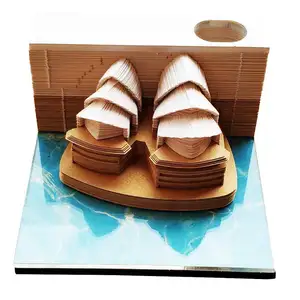 2019 3D Architectural Model Sydney Opera House Night Magnetic Memo Pad