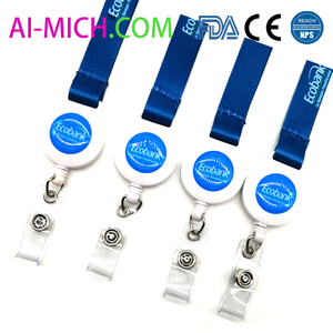 AI-MICH Custom Dye Sublimatie Platte Polyester Intrekbare <span class=keywords><strong>Yoyo</strong></span> Reel <span class=keywords><strong>Lanyard</strong></span> - Product Image 3