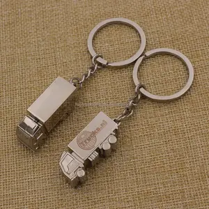 Custom metal 3d truck shaped keychain truck keychain