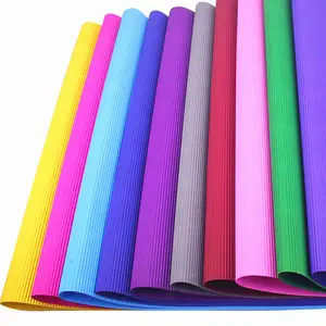 Color corrugated card board paper sheet with E wave Craft and school paper