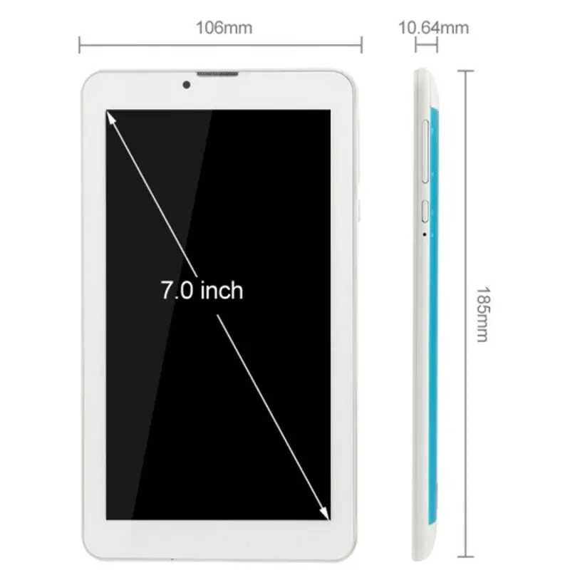 En ucuz 7 inç Tablet PC 3G Phablet MTK6582 dört çekirdekli 8GB Android çift SIM kamera flaşı ışık A-GPS telefon görüşmesi WIFI Tablet