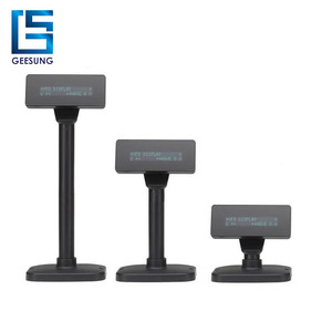 Green or blue optional characters with switch ON/OFF VFD customer pole display - Product Image 1