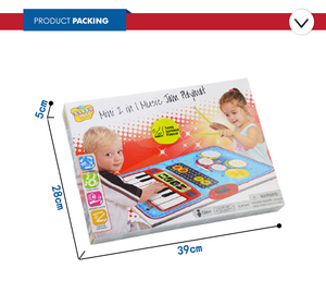 Commercio all'ingrosso 2 e 1 musicial coperte musica giocattolo per bambini educational - Product Image 5