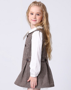 Vestidos de Alta Calidad para Niñas, Sin Mangas, Elegantes, para Desfile de Moda 2016, Hermosos Vestidos de Modelo para Niñas Jóvenes - Product Image 3