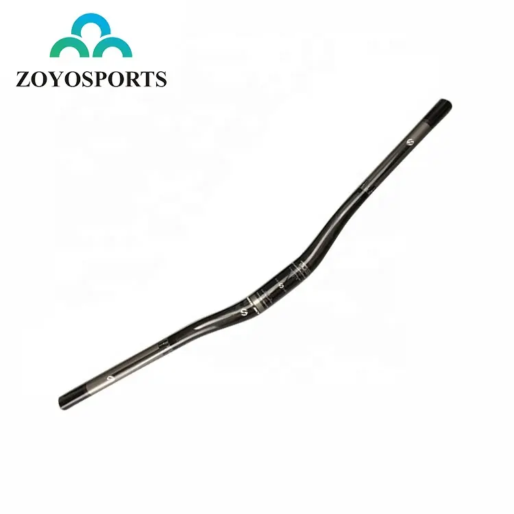 ZOYOSPORTS UD T800 Flat/Pengangkat Bar untuk Sepeda Gunung 31.8Mm Matte Hitam Bersepeda Penuh Karbon MTB Sepeda Stang