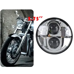 OVOVS sistema di illuminazione per moto 40w H4 plug chrome 5.75 led faro 5 3/4 "fari per proiettore a led per harley davidson