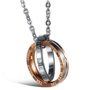 Pares de la manera de cristal collares colgantes para los amantes de las mujeres y el collar de la declaración - Product Image 3