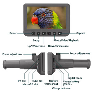 50X Digitales Teleskop mit 5,0-Zoll-LCD-Display, 1080p-Video und Micro-SD-Karte für Astronomische Beobachtungen und Wildtierbeobachtung - Product Image 4
