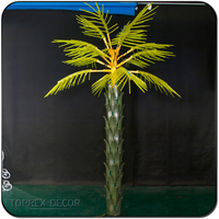 Aménagement paysager vert Arbre de Noël artificiel à led Palmier artificiel extérieur éclairé à led