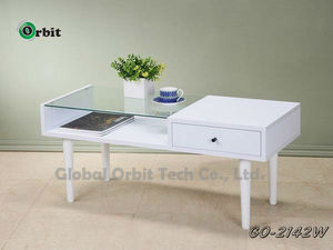 Table de thé et Table basse en bois massif, meuble de salon - Product Image 2