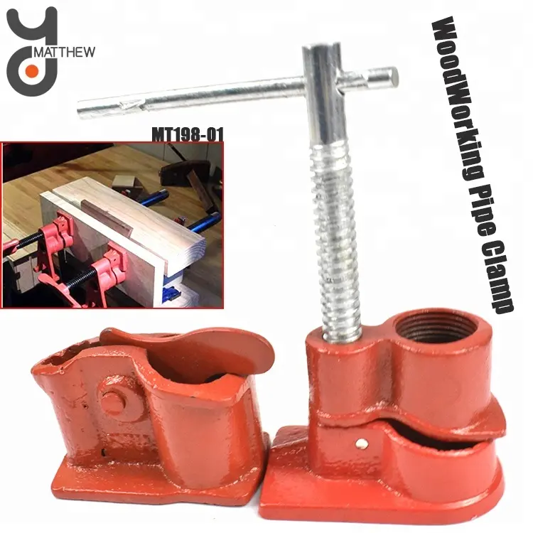 Quick Release Plank Gluing Light Duty Woodworking Pipe Clamp
