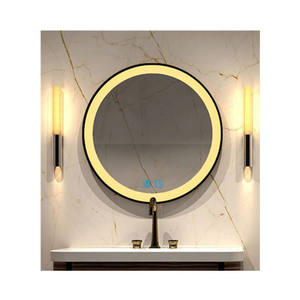 Miroir-<span class=keywords><strong>Espejo</strong></span> de maquillaje para cuarto de baño, <span class=keywords><strong>espejo</strong></span> <span class=keywords><strong>redondo</strong></span> moderno personalizado de <span class=keywords><strong>80</strong></span> <span class=keywords><strong>cm</strong></span> de diámetro, tiempo de limpieza inteligente, temperatura LD D - Product Image 6