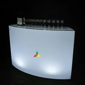 מכירה חמה ריהוט בר להאיר LED מדליק בר דלפק Led בר שולחן סט למכירה.