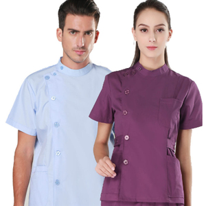 Venta caliente Doctor uniformes enfermería médico <span class=keywords><strong>bata</strong></span> ropa clínica de conjuntos de manga corta Tops + Pantalones uniforme - Product Image 1