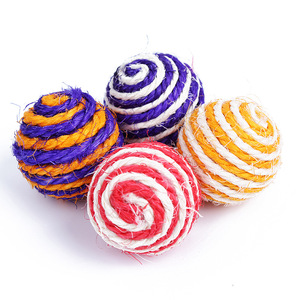 Mainan Penggoda Hewan Peliharaan, Mainan Penggoda Hewan Peliharaan, Mainan Gores, Mainan Bola Tenun Tali <span class=keywords><strong>Sisal</strong></span> - Product Image 1