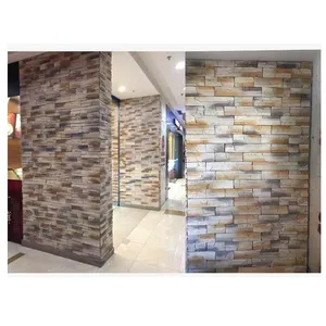 Exterior cultured stone shower panel cladding tile artificial rustic stone wall cladding