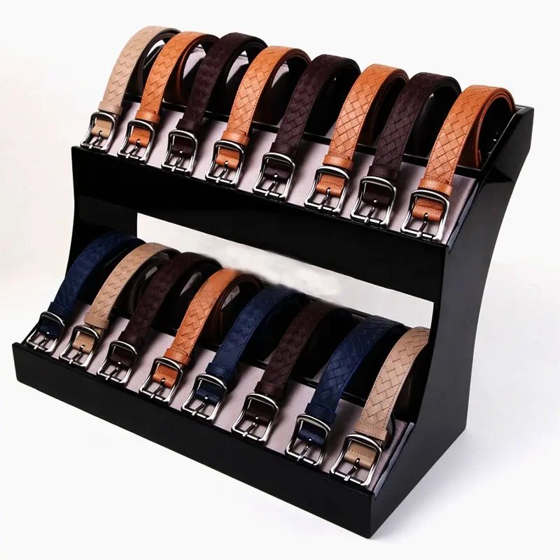 Benutzerdefinierte tragbare acryl display rack für leder gürtel