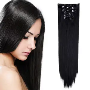 High Quality Chinese Supply Silky Straight Synthetic hair extension