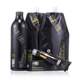 Crème lisseur à la kératine pour les cheveux, ml, usage en salon, dorée, raie sur les cheveux - Product Image 1