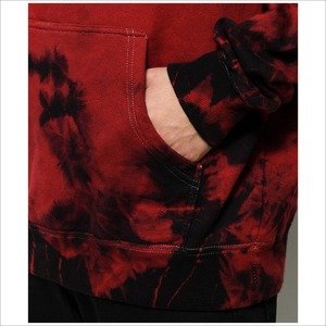 Nueva Moda Diseño De La Impresión Personalizada de <span class=keywords><strong>Cristal</strong></span> Tinte Rojo Sudadera Con Capucha Para Hombre Con Capucha - Product Image 4